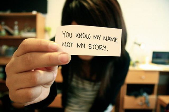 You know my Name, not my Story