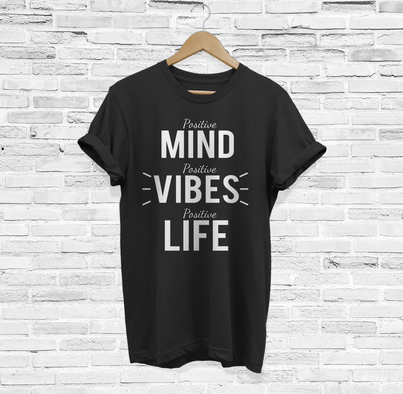 Positive Mind Vibes Life Uplifting Happy Wisdom Gift T-Shirt